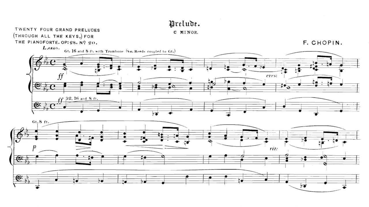 Chopin - Prelude Op. 28, No. 20