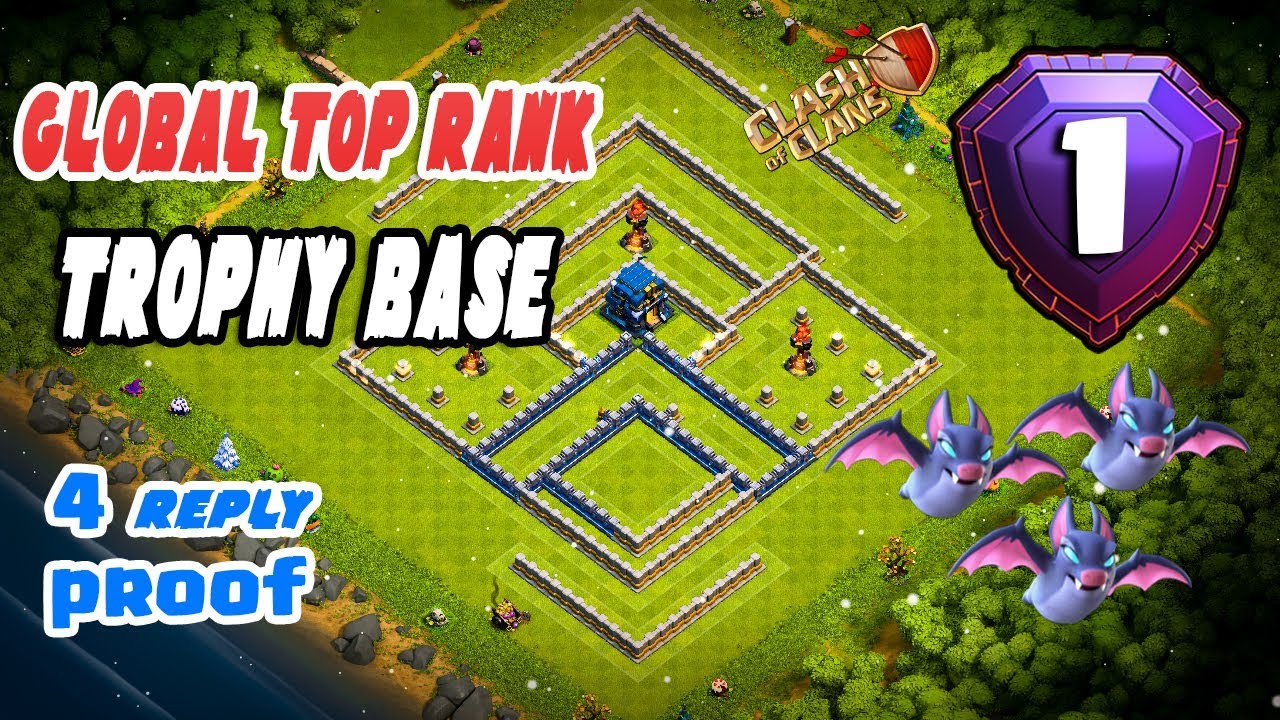 NEW TH 12 Global TOP Rank Strong Trophy Base 2019 |4 Reply| Th12 Best Anti 1 Star Basae :: COC 2019