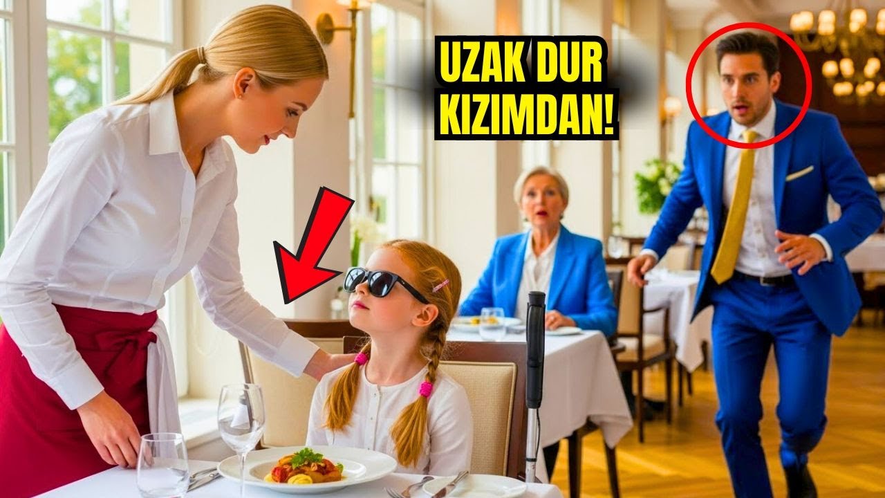Milyoner, kör kızına dokunduğu için garson kıza bağırdı — ama 1 dakika sonra kız...