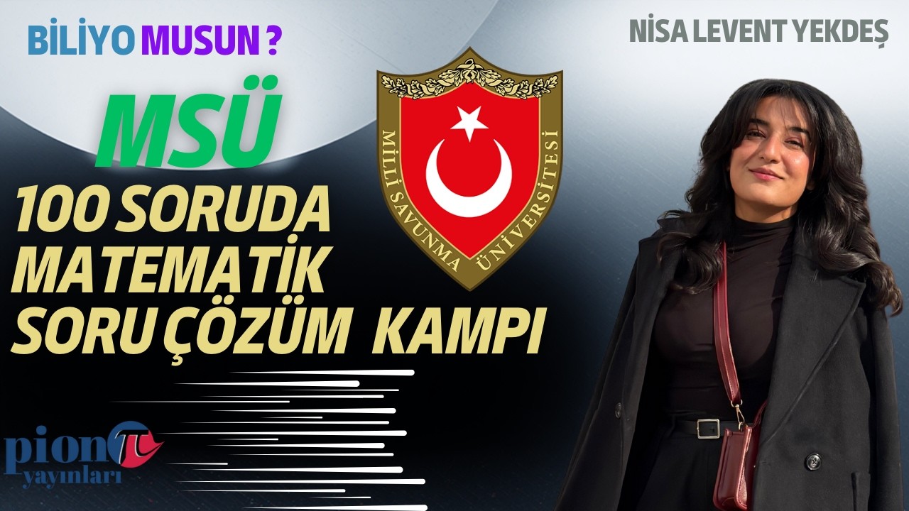 MSÜ MATEMATİK 100 SORUDA GENEL TEKRAR 2