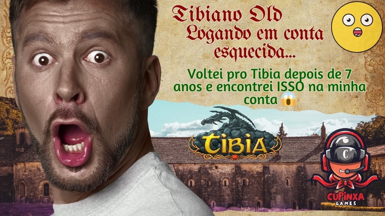 Loguei na MINHA CONTA ANTIGA no TIBIA depois de ANOS… e não acreditei no que vi 😭💎