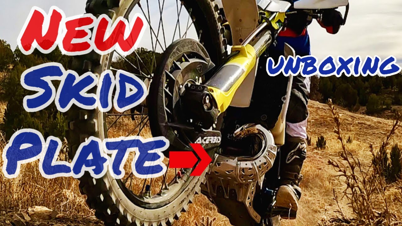 Unboxing P-Tech Protection Parts, Husqvarna TE250i, 2021Skid plate, w exhaust guard & plastic bottom