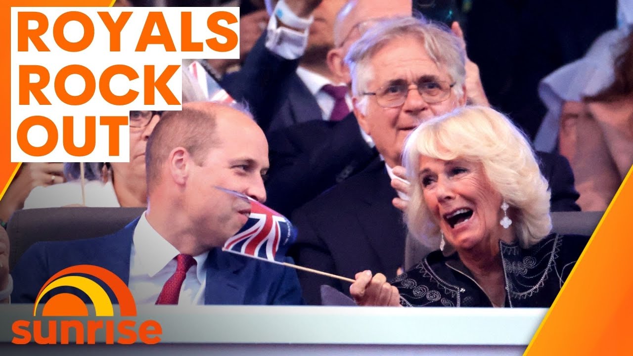 Queen's SURPRISE message as royals rock-out with star-studded cast  | Sunrise