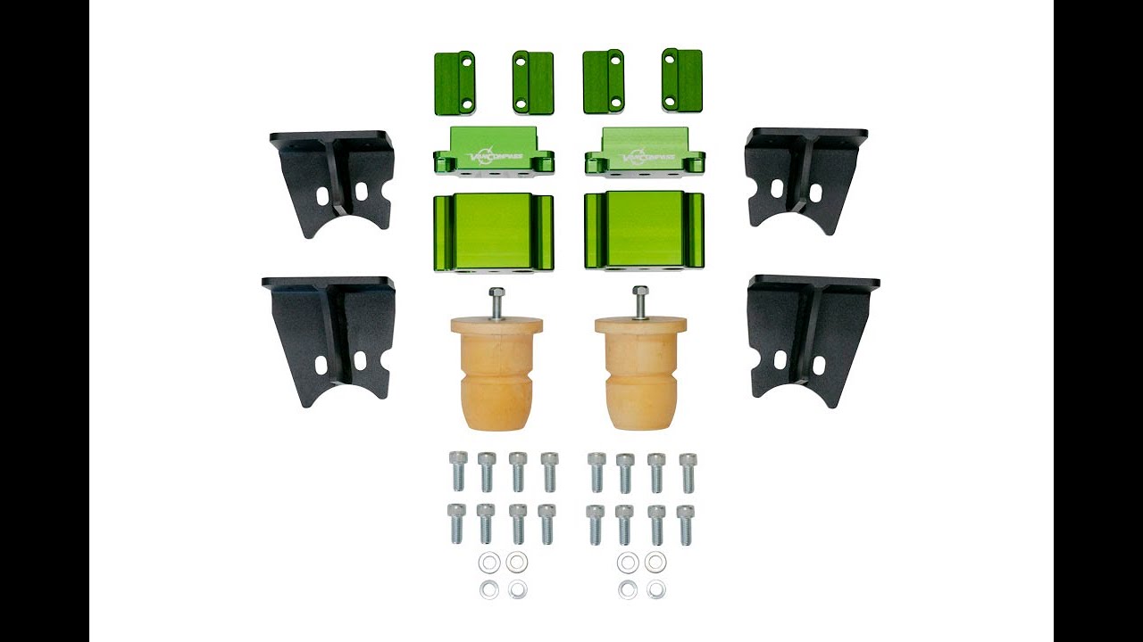 Van Compass High Performance Rear Bump Stop kit for Mercedes Sprinter 4x4 and AWD Vans