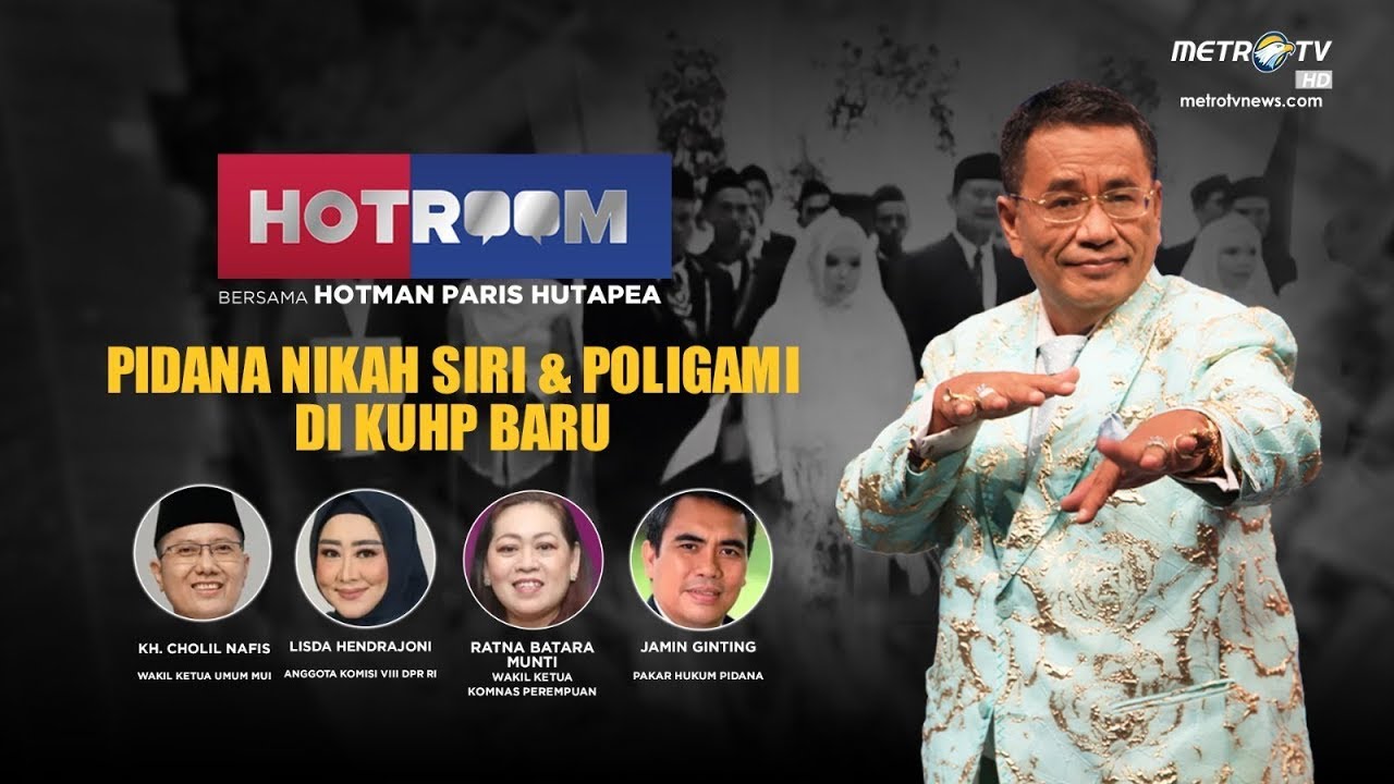 HOTROOM - PIDANA NIKAH SIRI DAN POLIGAMI DI KUHP BARU