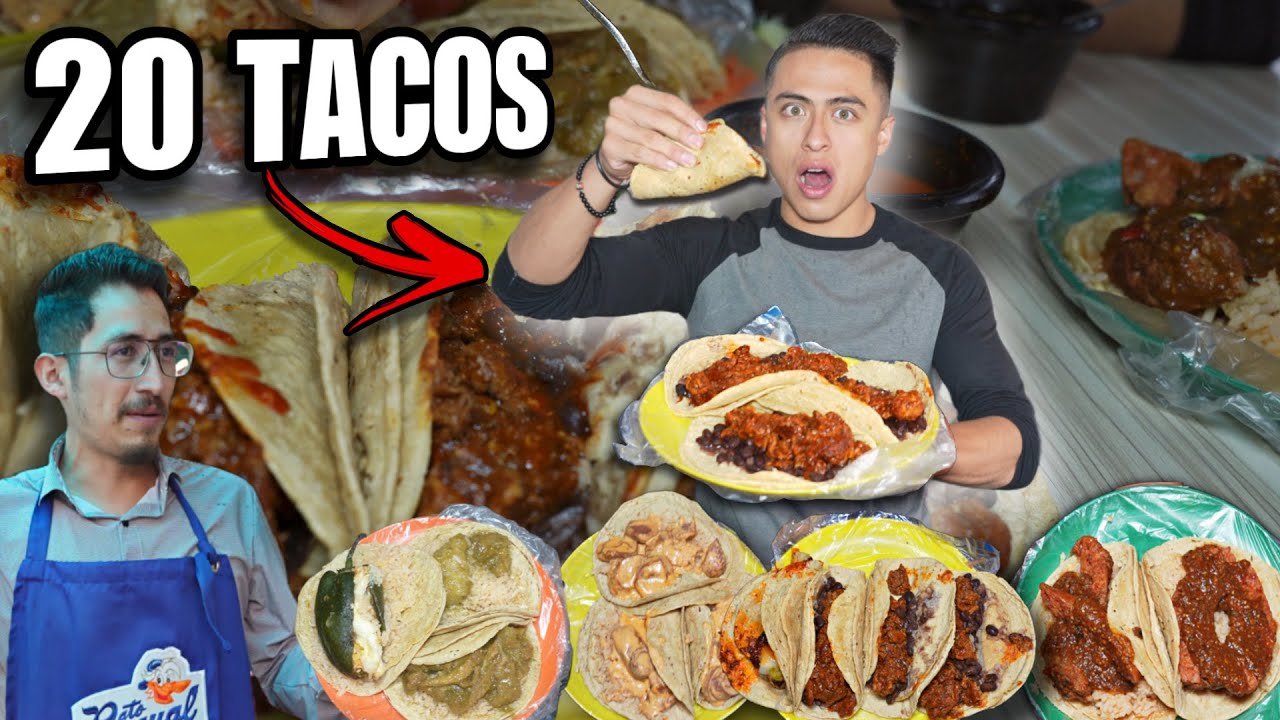 ESTE RETO NADIE LO HA CONSEGUIDO 🌮 | **1,000 SI COMES 20 TACOS🤯🔥