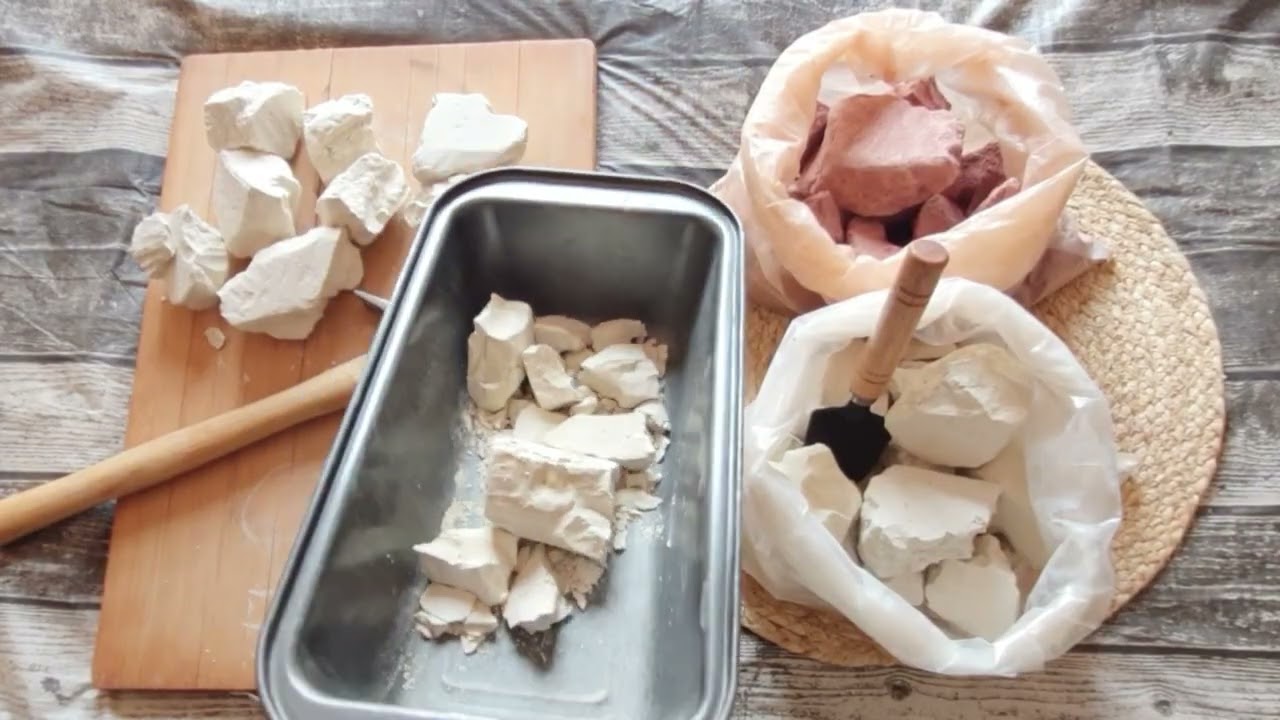White clay close-ups review #clay #chalk #chalkasmr #oddlysatisfying