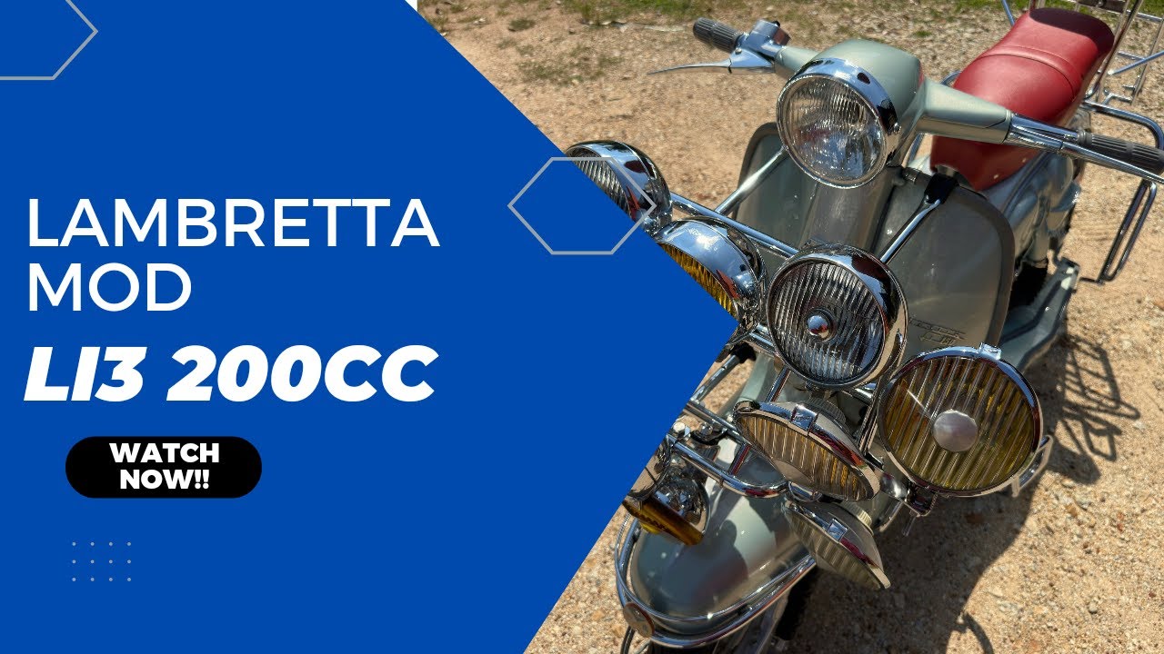 FULL RESTORATION MOD LAMBRETTA LI3 2OOCC