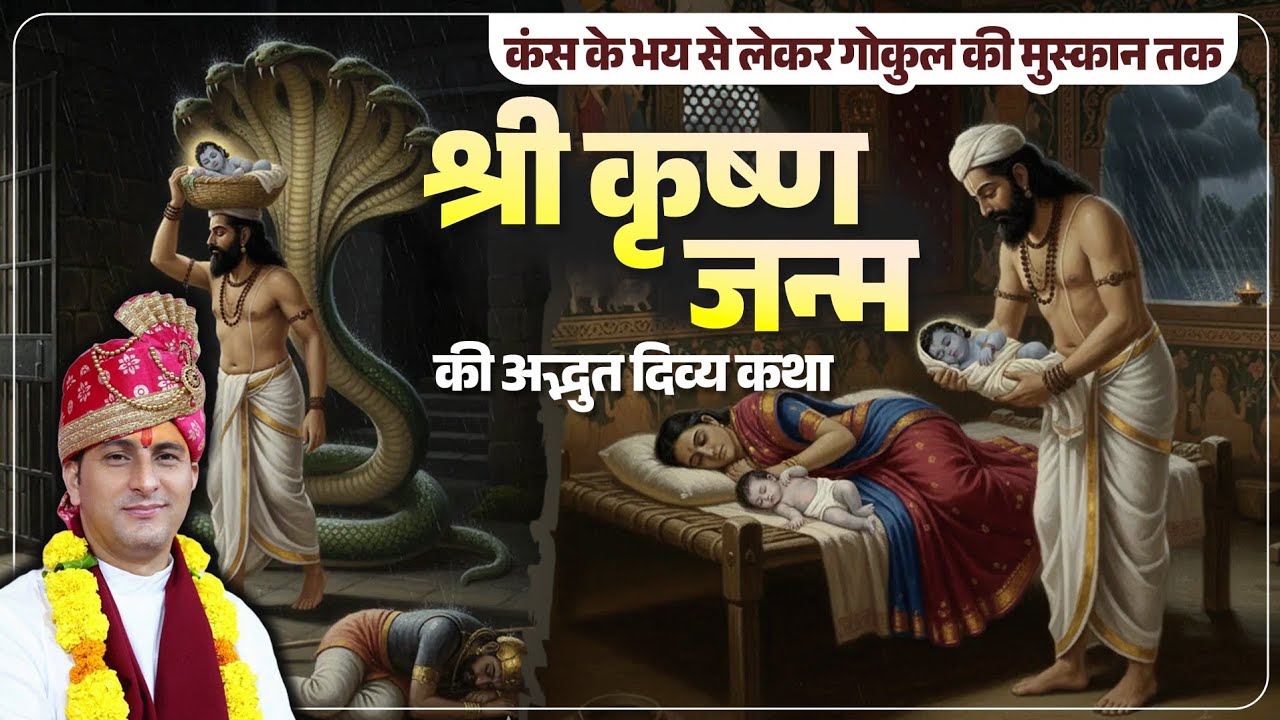 कंस के भय से लेकर गोकुल की मुस्कान तक श्री कृष्ण जन्म की अद्भुत कथा||पूज्य शिवस्वरूप महाराज जी 