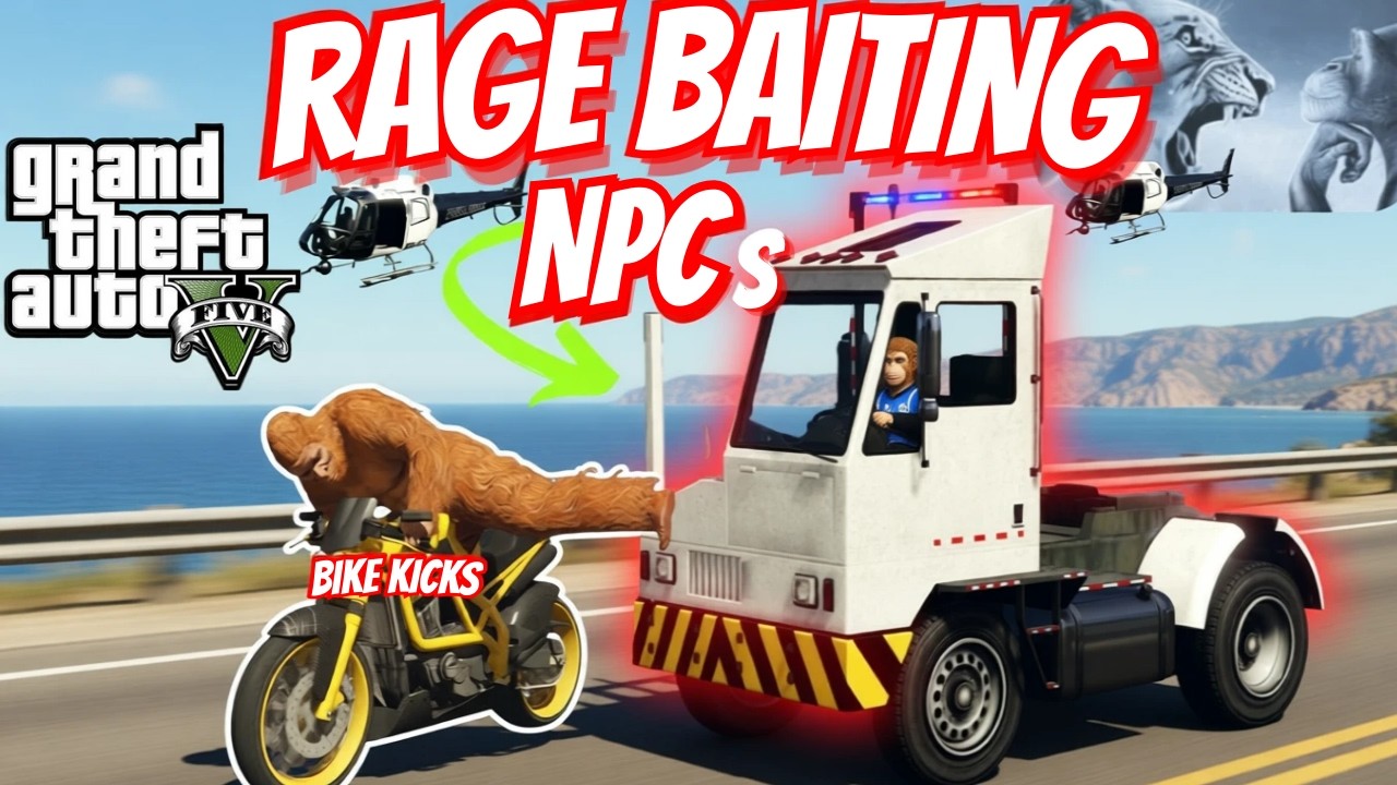 These GTA NPCs went FERAL over my Rage Baiting💀😭