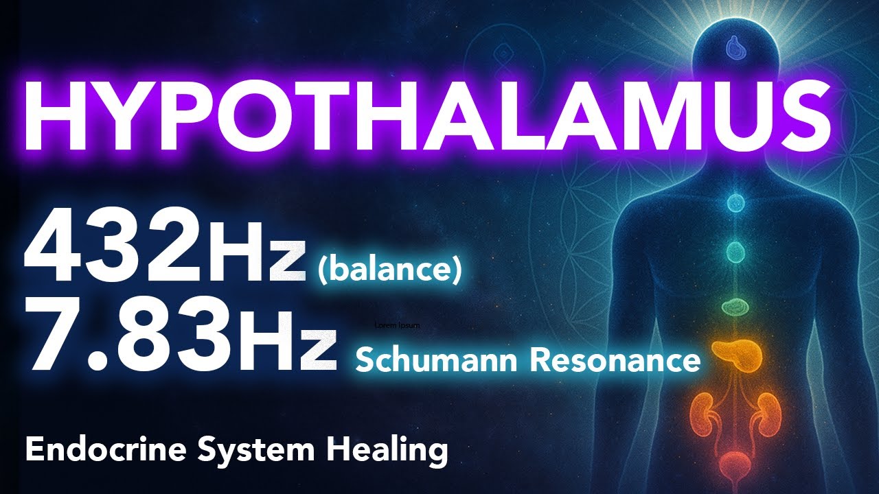 Heal and Harmonize the Hypothalamus with 432Hz + Schumann Resonance (7.83 Hz) | Sound Therapy