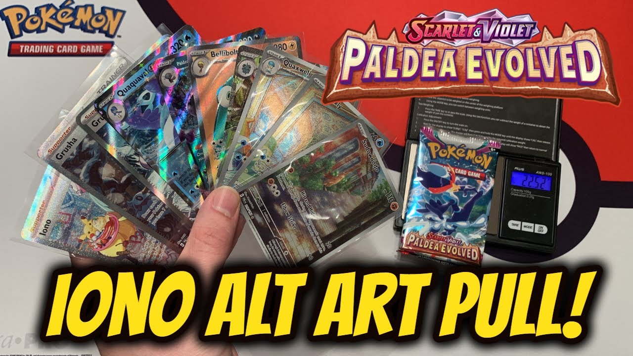 Iono Alt Art Pulled after Weighing a Paldea Evolved Booster Box