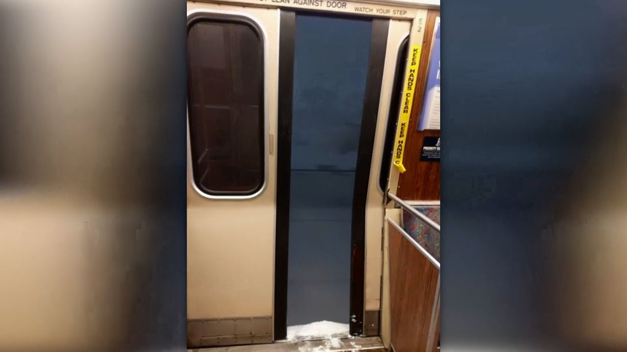 Wild ride: MBTA Orange Line train door stuck open while moving in blizzard conditions