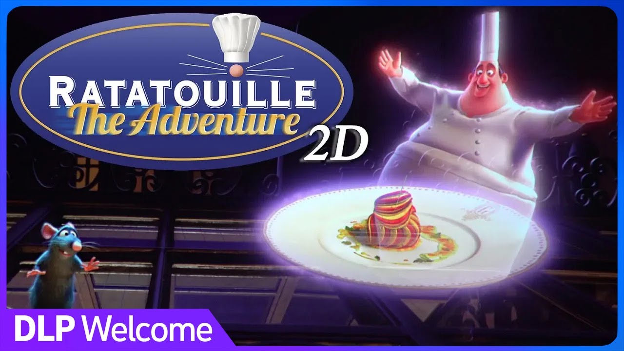 [4K-Extreme Low Light] Ratatouille The Ride -2D-  POV Full experience