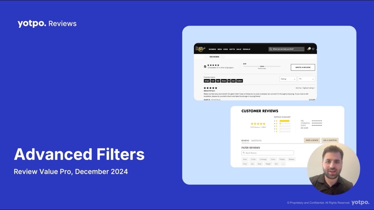 Yotpo Reviews: Advanced Filters Walkthrough
