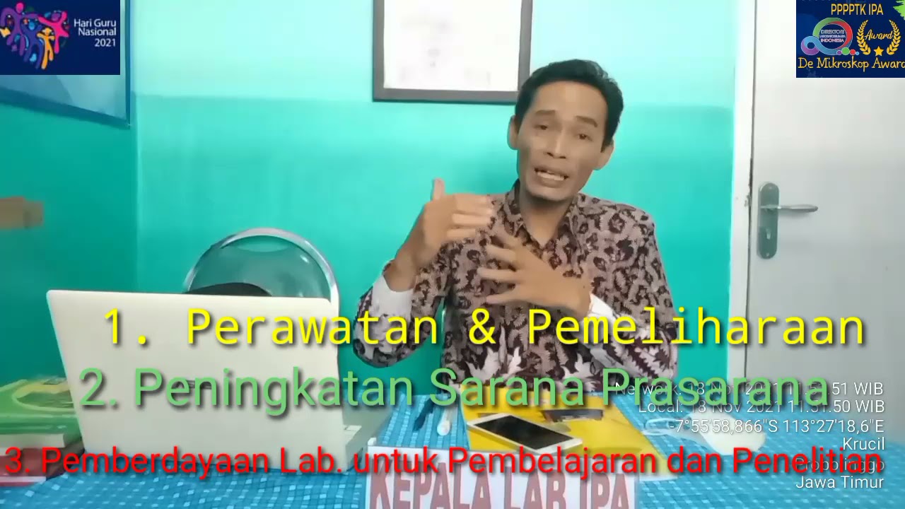 Lomba Kepala Lab. IPA SMPN 1 Krucil De Mikroskop Award