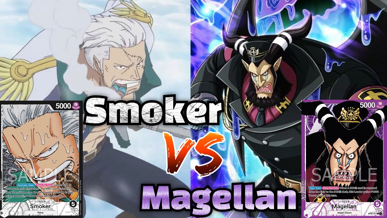 Black Smoker VS Purple Magellan! Smoke And Poison, One Piece tcg Battle