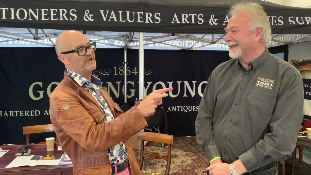 I bumped into Colin Young from BBC Bargain Hunt! At the Peterborough Festival of Antiques