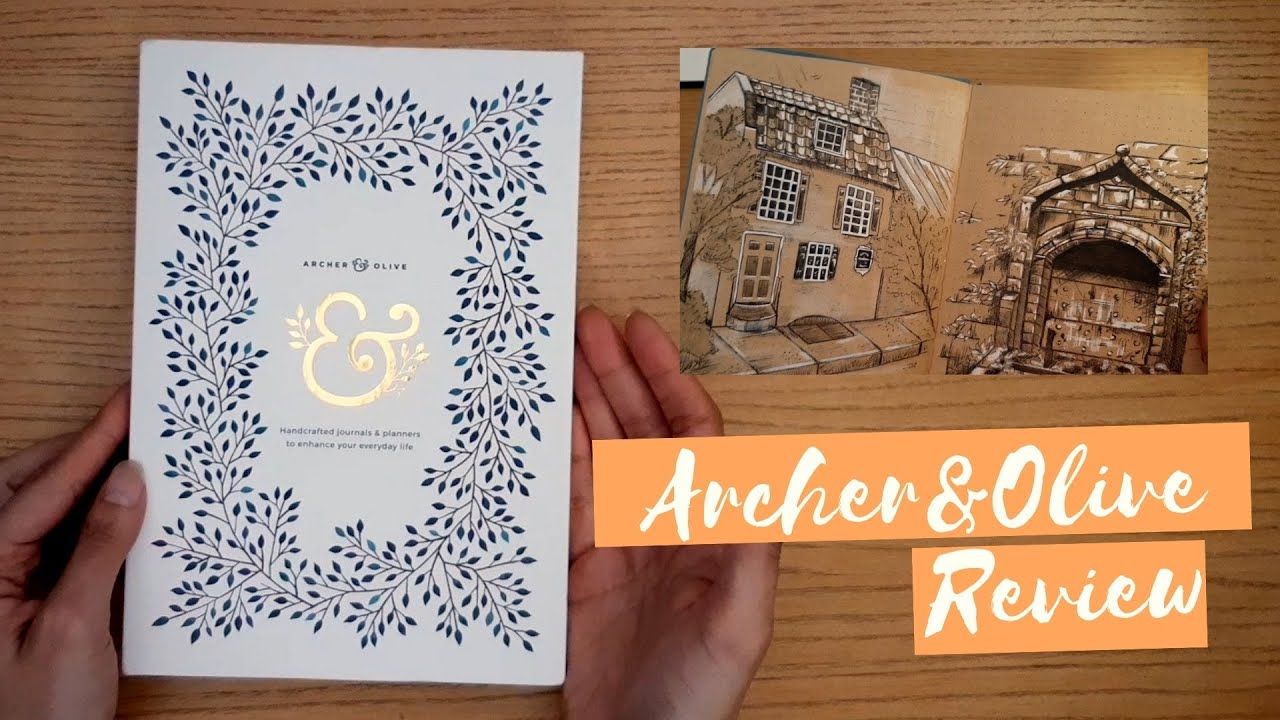 Archer and Olive Kraft Paper Notebook for Art Journaling | Unboxing and Review