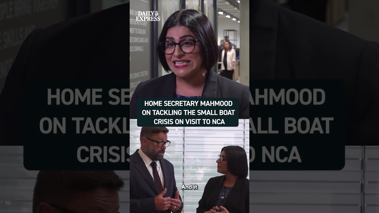 Home Secretary Shabana Mahmood on tackling small boat crisis during visit to NCA 🔴