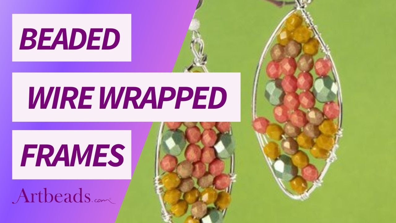 How to Make Beaded Wire Wrapped Frames - DIY Jewelry Tutorial