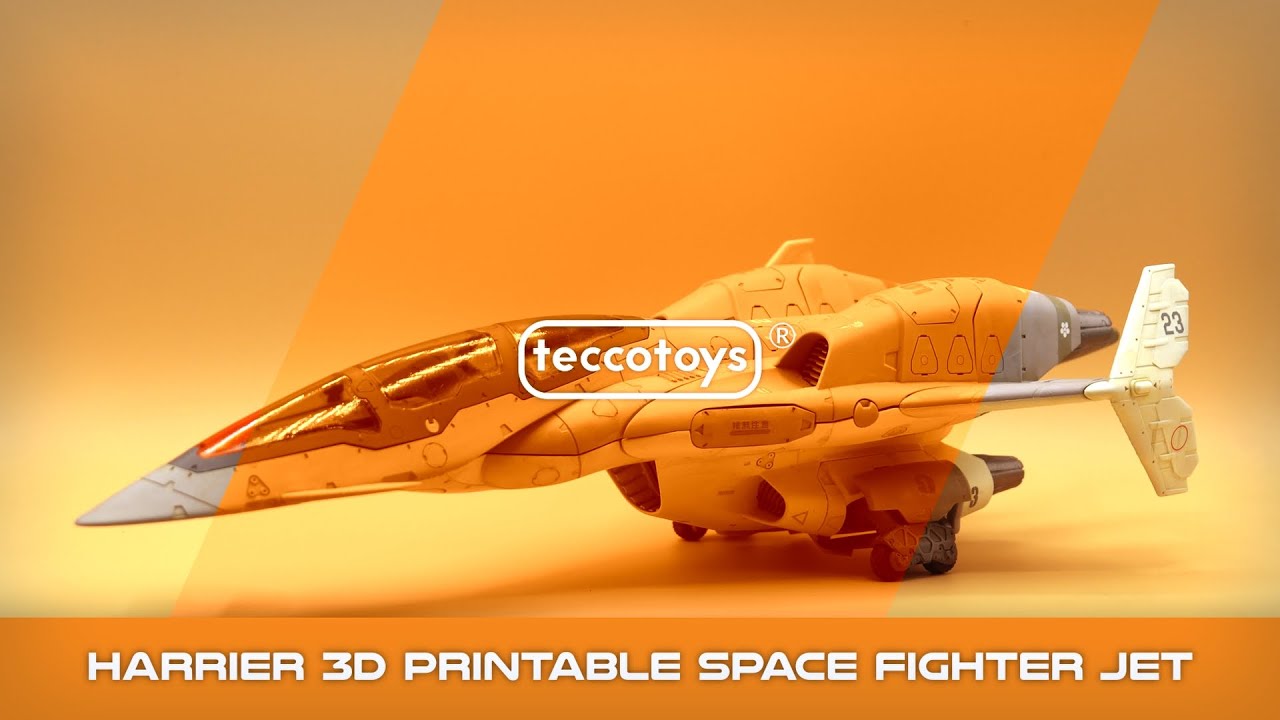 Harrier 3D Printable Space Fighter Jet