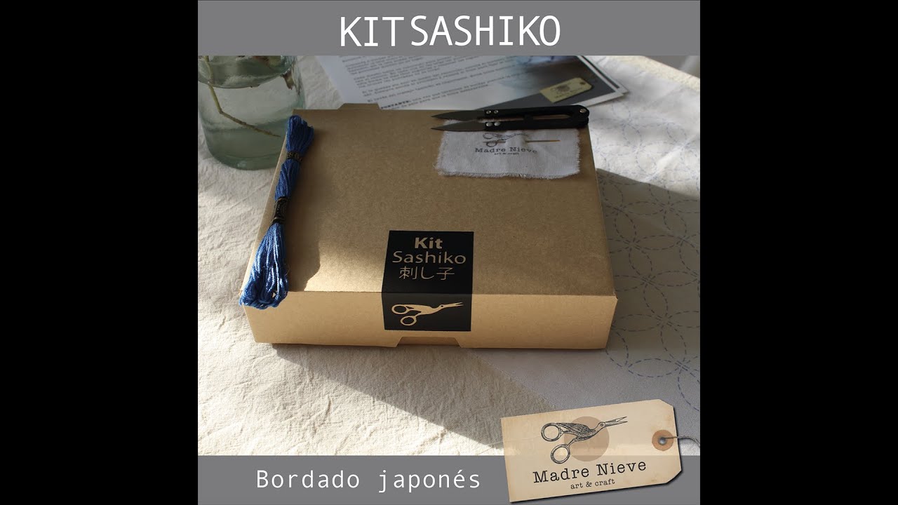Unboxing kit bordado sashiko