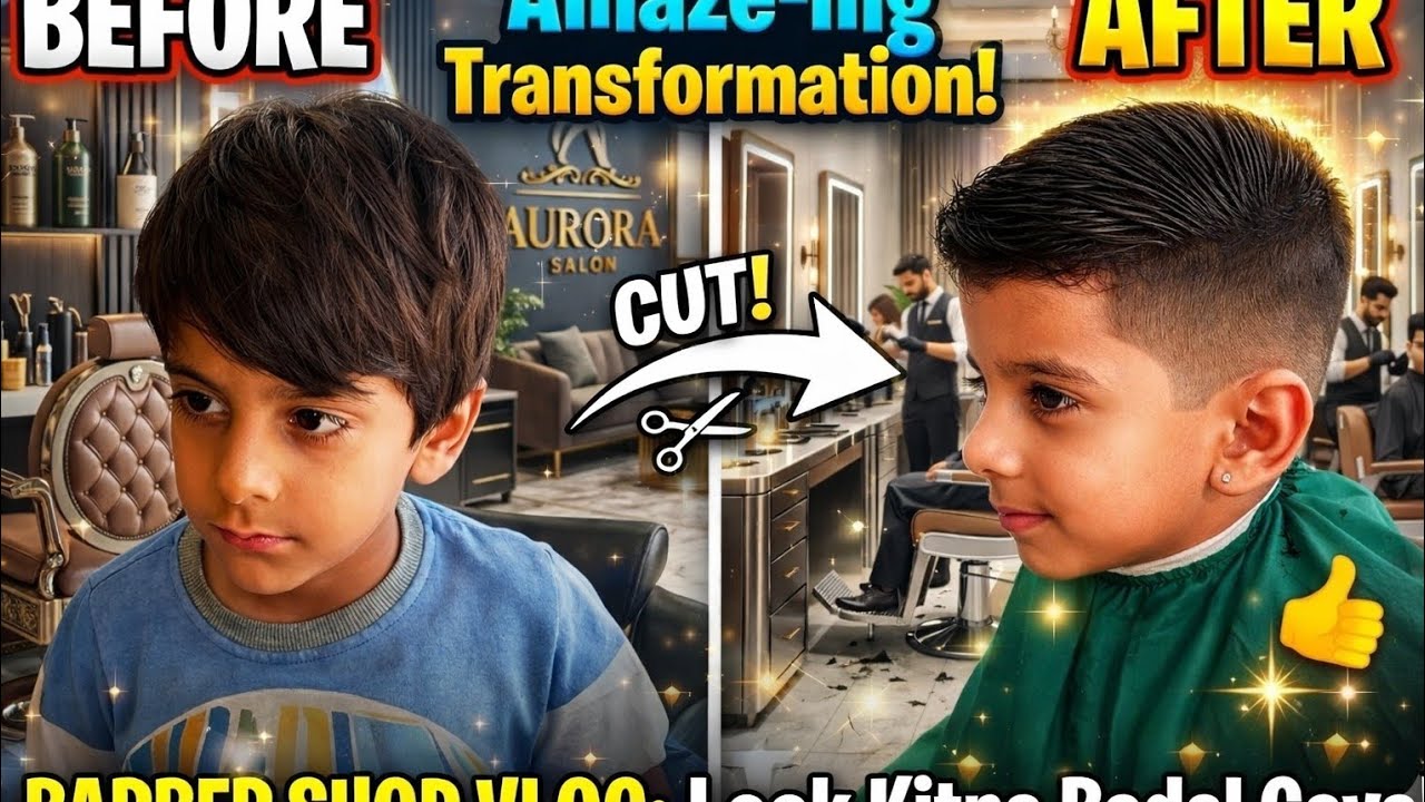 Before vs After Haircut Transformation 😱 | Kids Fade Haircut | Amazing Barber Skills ✂️