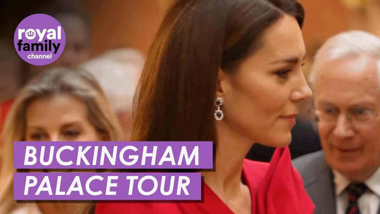 Kate & Other Royals Give Korean President Exclusive Buckingham Palace Tour
