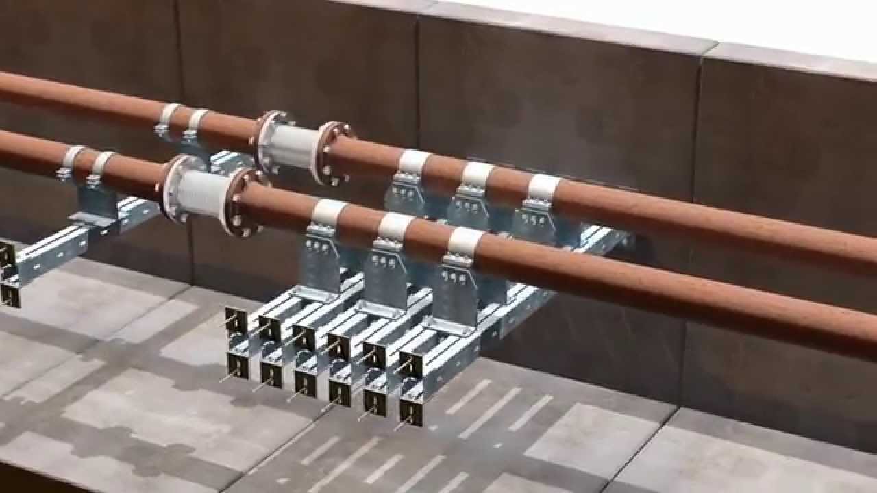 Installation eines Rohrleitungsfestpunkts: M&Uuml;PRO STATO Konsolenbausatz