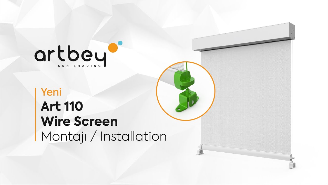 Art 110 Wire Screen Montajı / Installation / Zip Perde / Zip Screen / Zip Blind