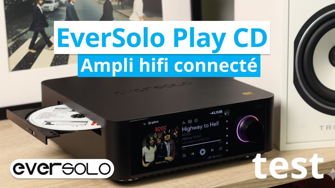 EverSolo Play CD, ampli HiFi tout-en-un à écran tactile