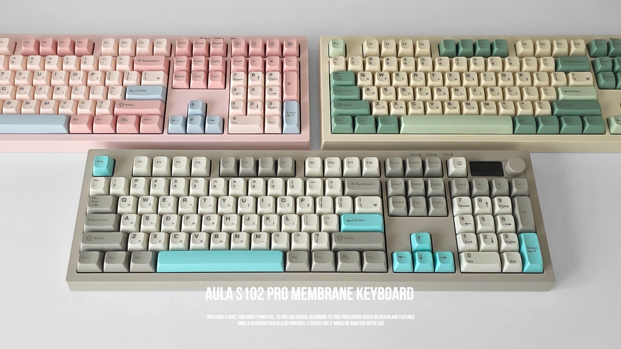 AULA S102 Pro｜독거미 멤브레인 키보드 (🎁구독자 이벤트 2명)