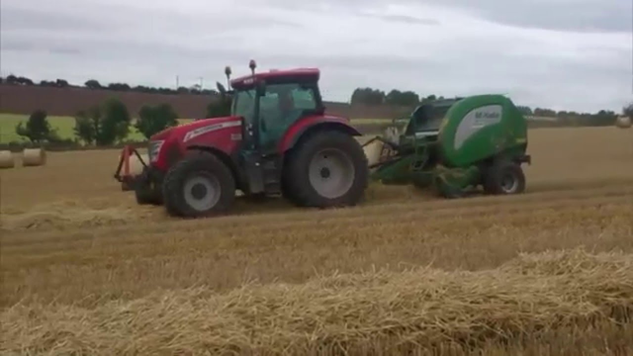 Mccormick X7.660 and McHale 5500 baler at straw