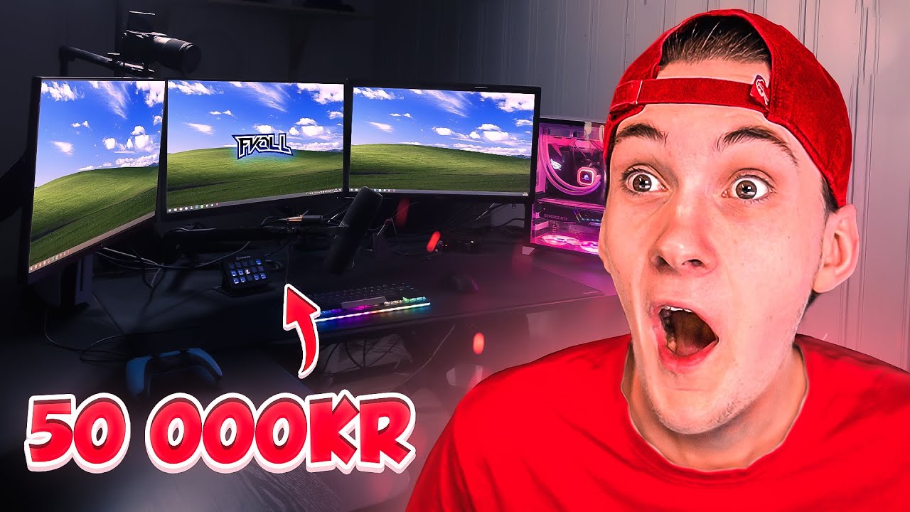 Dette er Mitt Gaming Setup! (50,000KR)