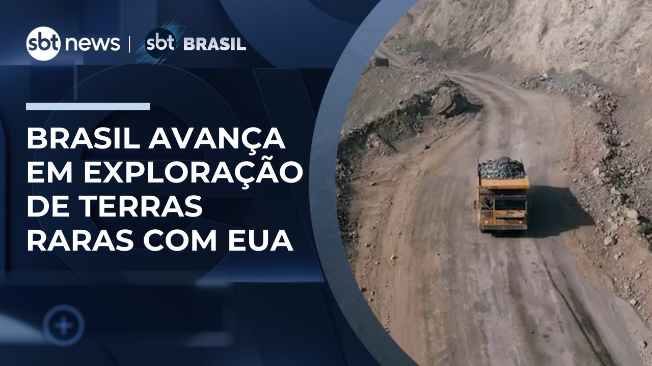 Goiás assina acordo com EUA para explorar terras raras e minerais estratégicos | #SBTBrasil