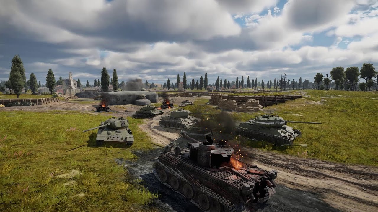 Танки Т-34 на пути к победе!