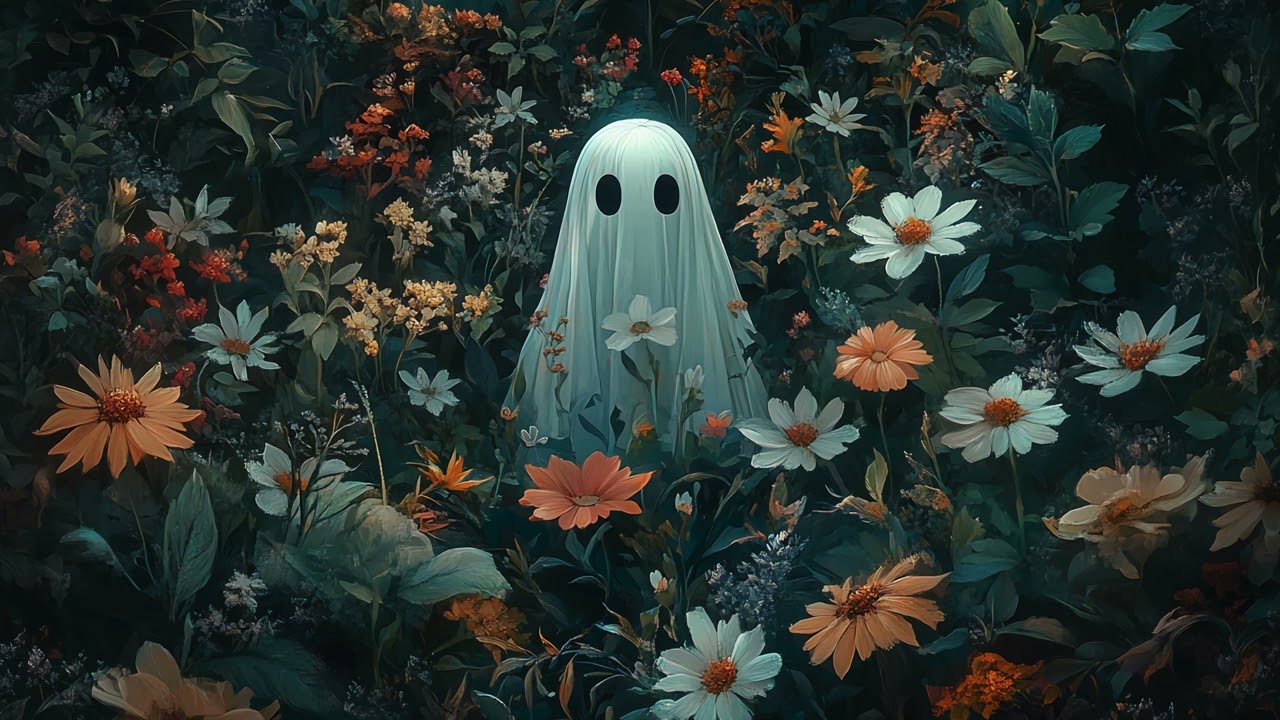 Ghost TV Art :: Flower Field Ghost TV Art :: Digital Painting :: 2 Hour Silent Video :: 4K Frame TV