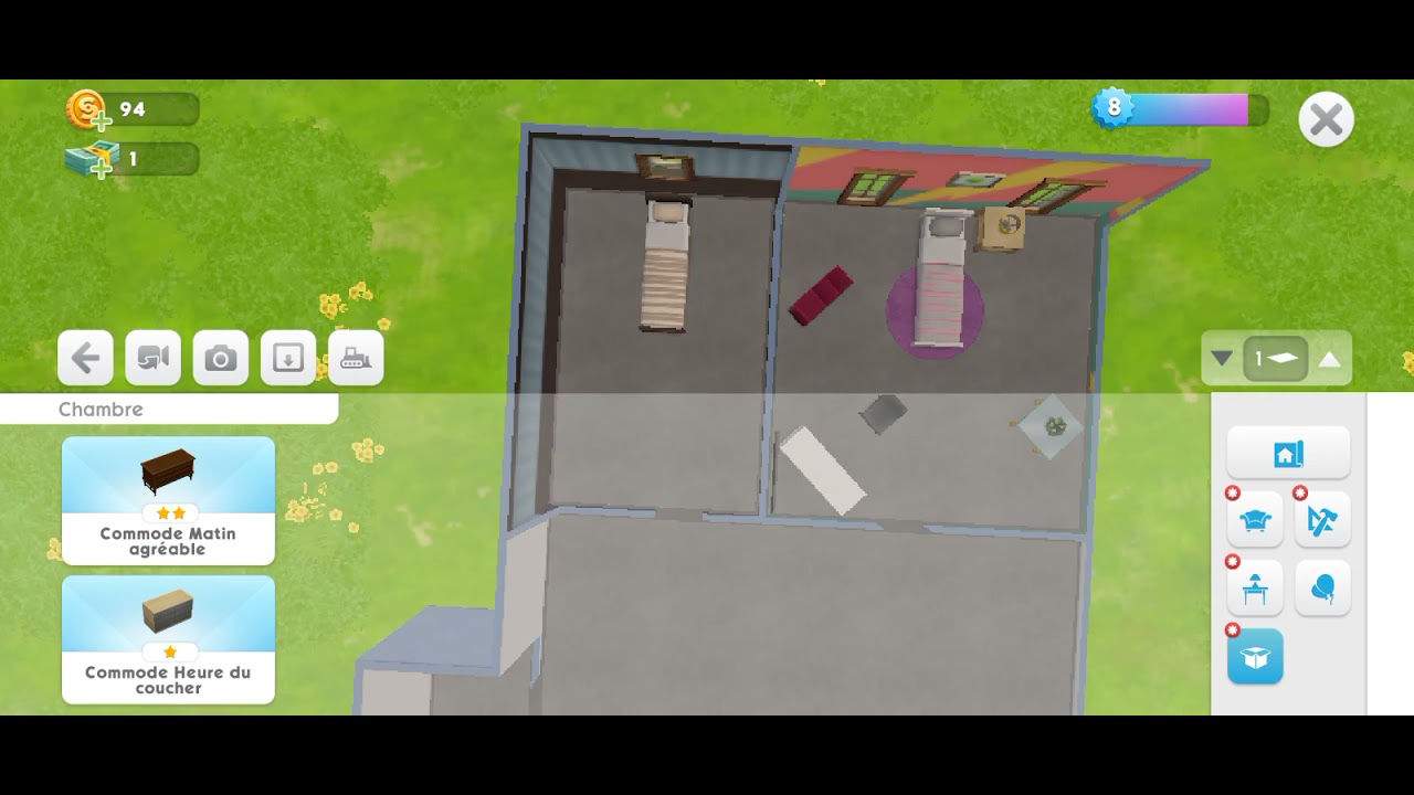 création de maison 🏡 dans les sims mobile 📱