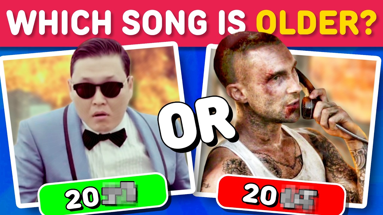 WHICH SONG IS OLDER? 🎵 📅 | Song Quiz