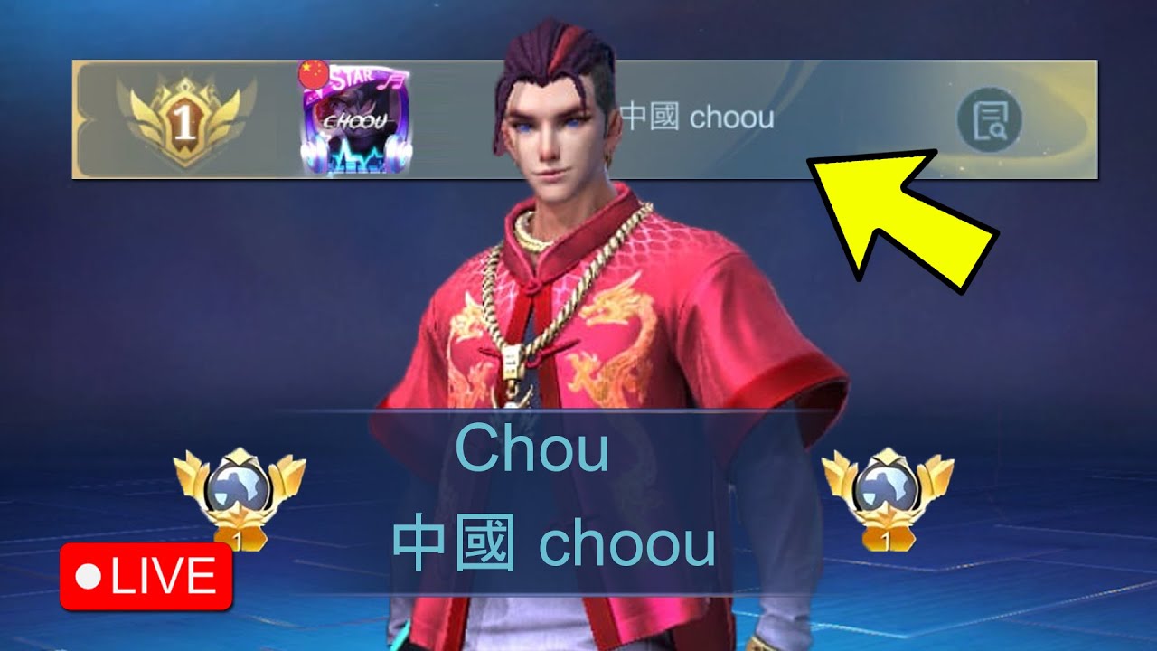 TOP 1 GLOBAL CHOU GRIND MMR!! (CHOU ONLY) - MLBB