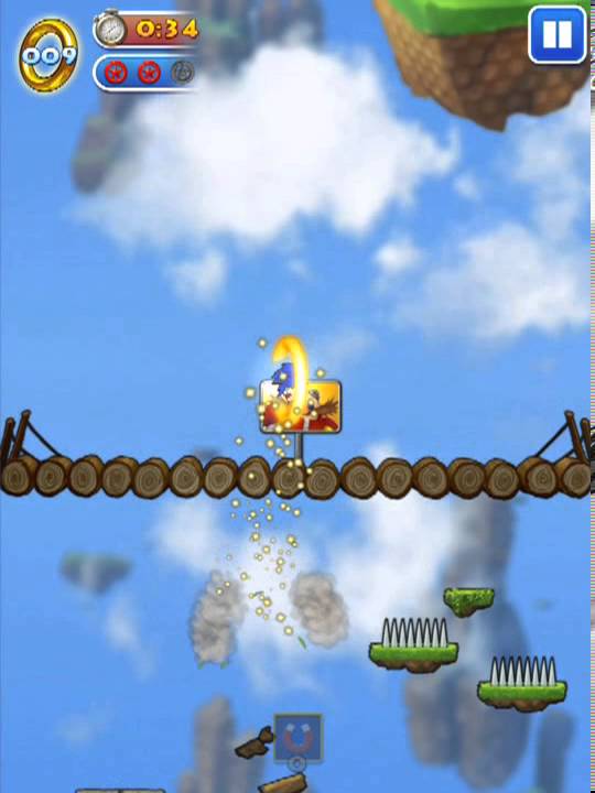 Sonic Jump iOS HD: Green Hill Zone, Mountain Zone