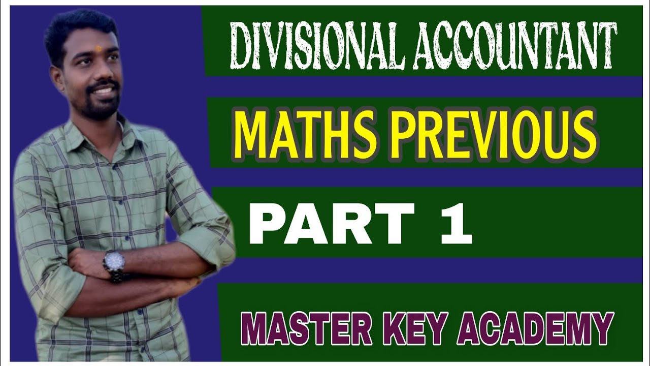 divisional accountant|| maths previous questions||MASTER KEY ACADEMY|| 9744950174,9744950374