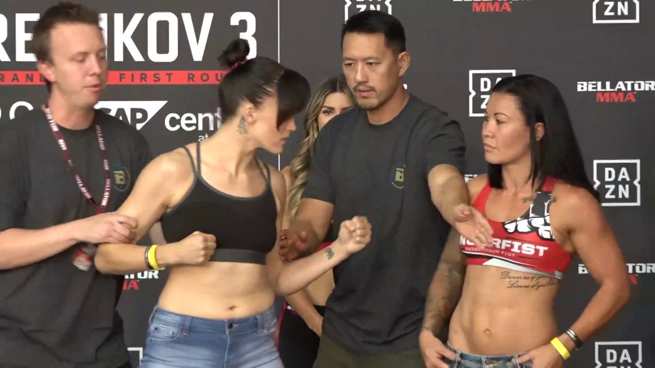 Amber Leibrock vs. Arlene Blencowe - Weigh-in Face-Off - (Bellator 206) -  /r/WMMA