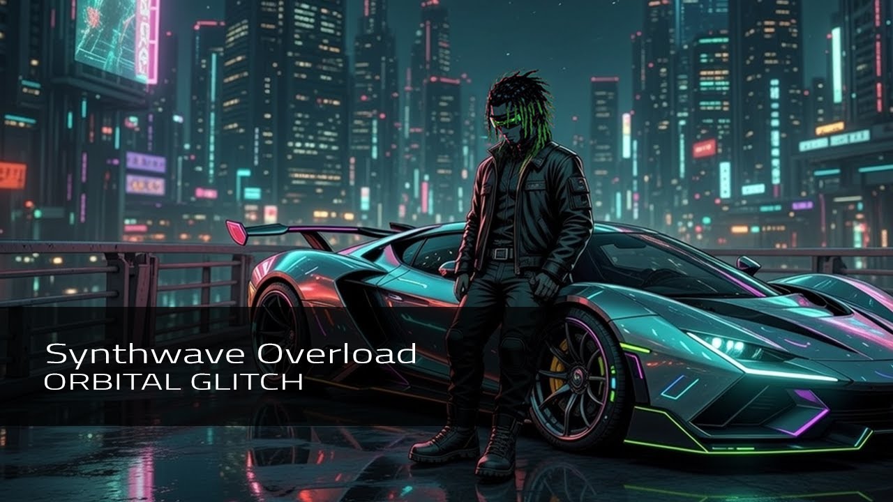 Orbital Glitch - Synthwave Overload  (Official Visualizer)