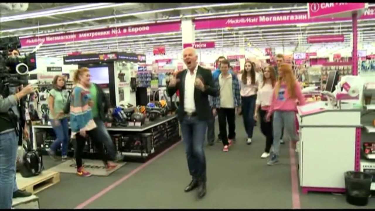 Репортаж о съёмках клипа H.P. Baxxter'а в MediaMarkt (Пятница)