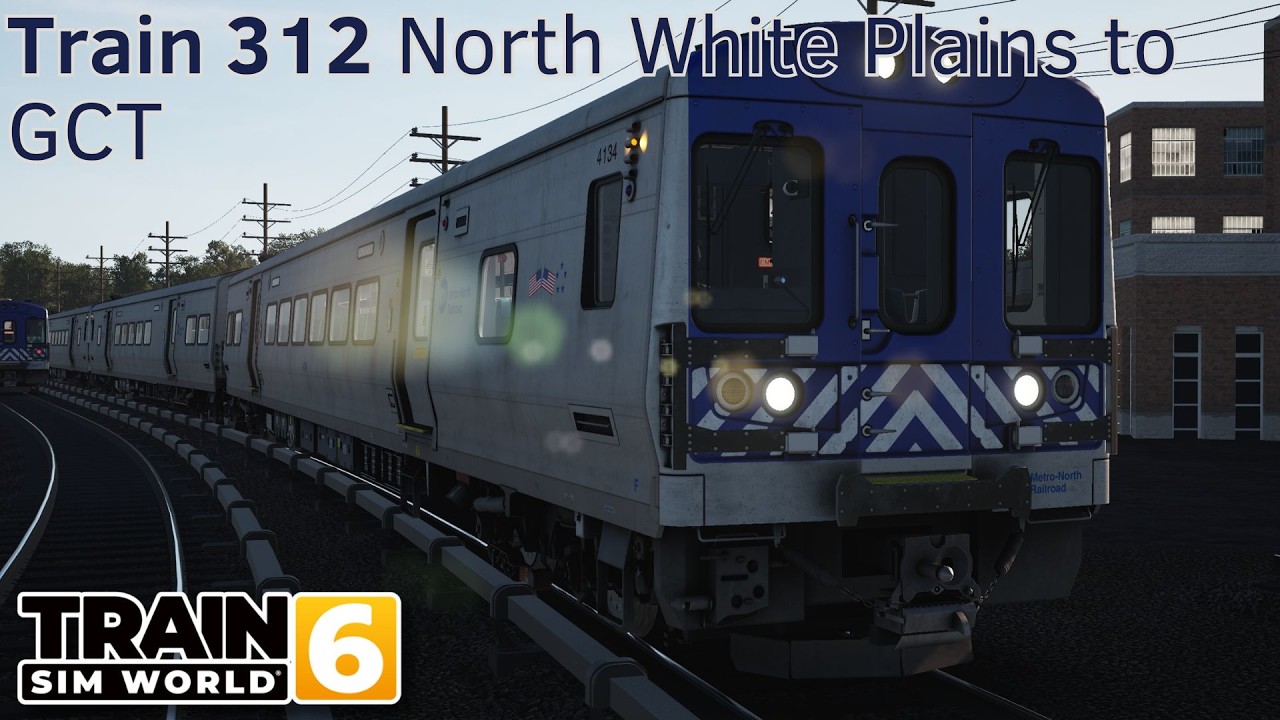 Train 312 North White Plains to GCT - Harlem Line - M7A - Train Sim World 6