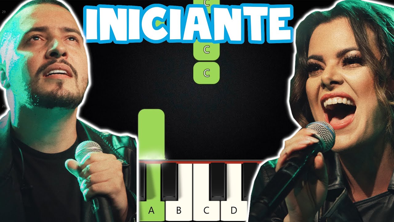 Levanto Um Aleluia - Diante Do Trono e Isaias Saad | Piano e Teclado Iniciante Nível Fácil