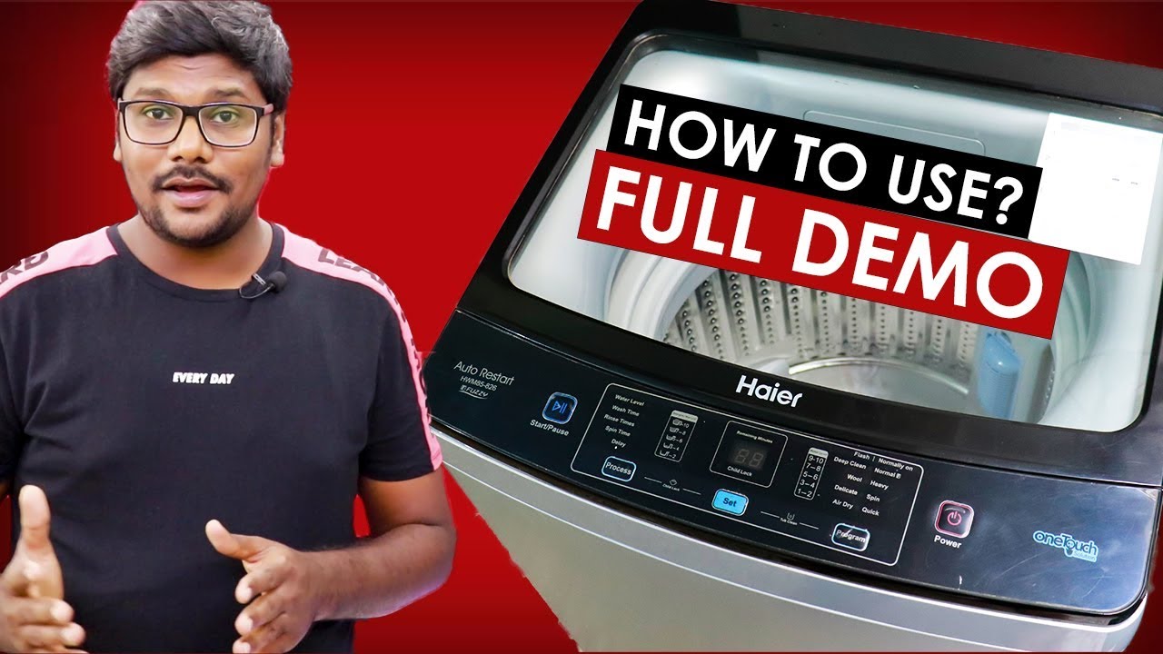 HOW TO USE FULLY AUTOMATIC TOP WASHING MACHINE | HAIER TOP LOAD WASHING MACHINE Pakistan