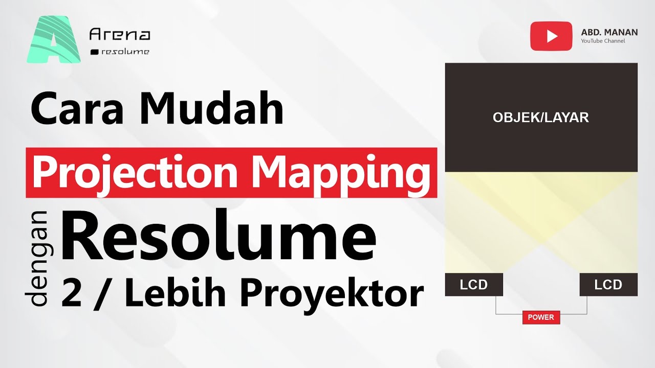 Cara Mudah Projection Mapping Resolume dengan 2 atau Lebih Proyektor
